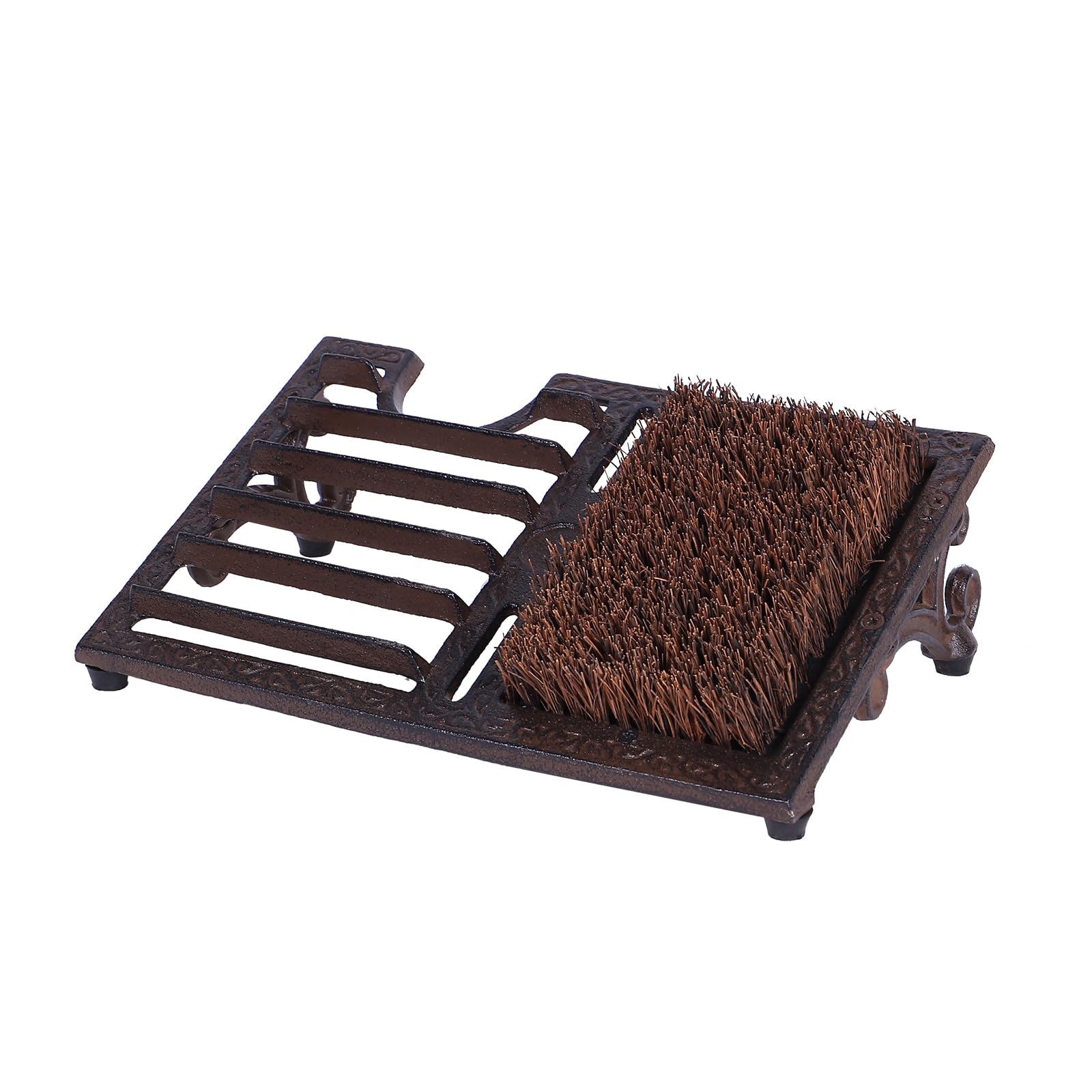 Photo 1 of Boot Brush Scraper Outdoor, Cast Iron, Heavy Duty, Angled, Boot Cleaner Brush Outdoor Heavy Duty, Shoe Scrubber Mat for Entryway Indoor, Garden, Garage