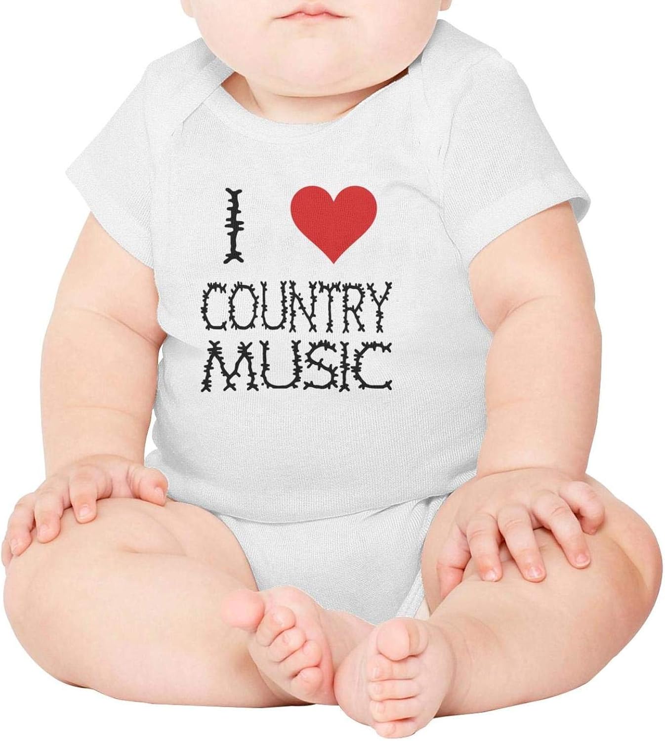 Artisfive I Love Country Music Unisex Baby Onesies Infant