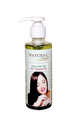 Natural Care Ultra Hair Oil - With 7 Essential Oils ( Oil Of Almond, Coconut, Castor, Amla, Kalonji, Olive And Jute) And Extract Of Brahmi & Mahabhringraj , 200 ml