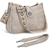 APHISON Crossbody Bags For Women Trendy, Vegan Leather Hobo Purse Shoulder Handbag Bucket Bag with 2 Strap