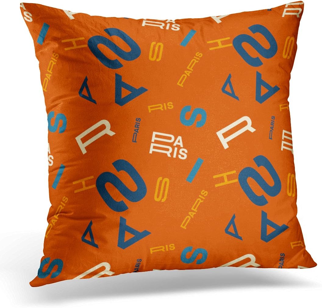 Amazon Com Emvency Throw Pillow Covers Black Abstract Paris