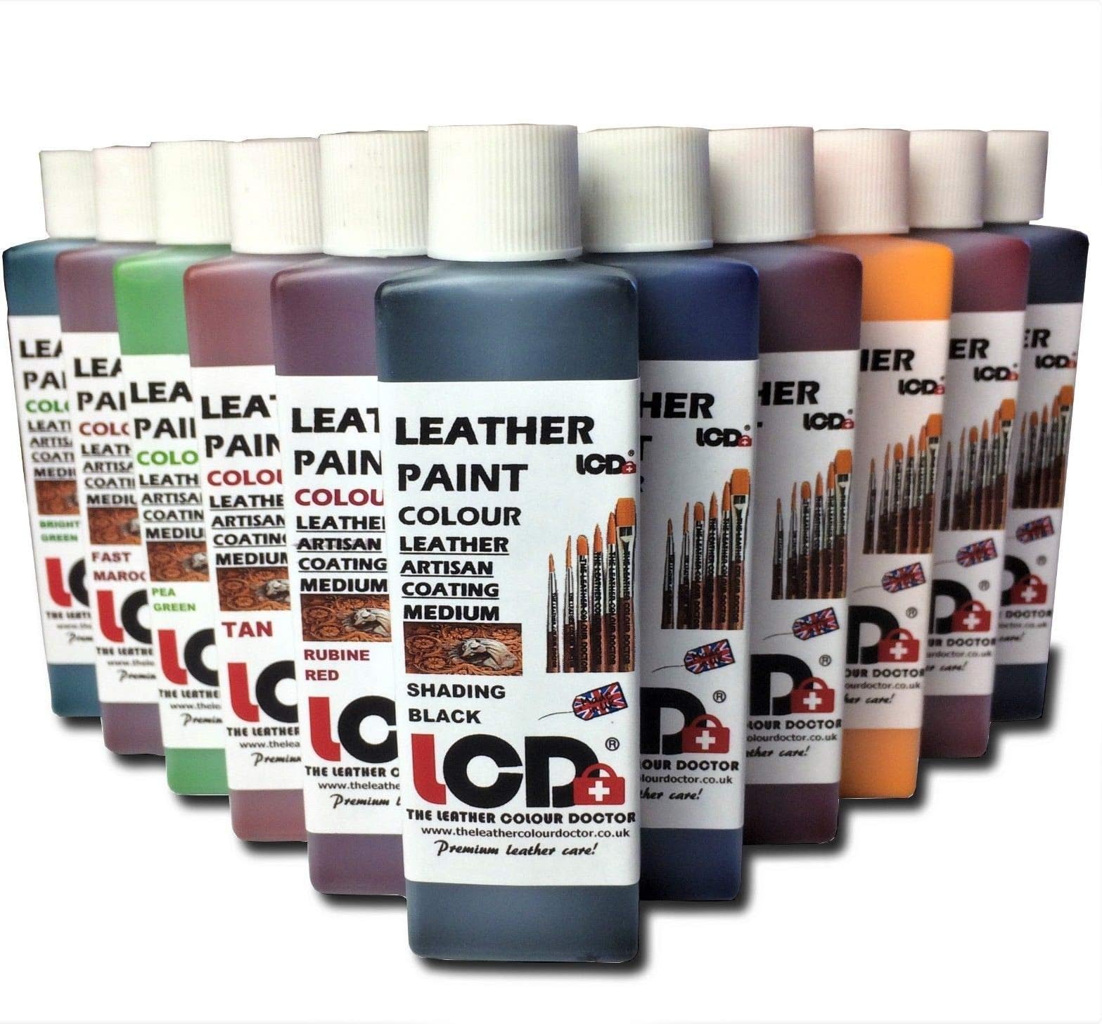 Leather Paint dye for Shoes Sneakers Jackets Leather Tooling Paint dye Water Proof Ink Suitable for Vegetable Tanned Projects 50 ml (Deep Blue)