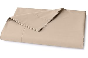 Lane Linen 100% Organic Cotton King Size Flat Sheet Only (108"x104") - Super Soft 100% Cotton King Flat Sheet - Lightweight & Durable Cotton Bed Sheet - Linen