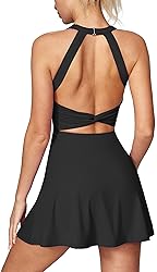 IUGA Womens Tennis Dress with Built in Shorts & Bra