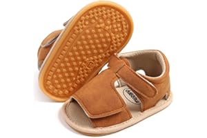 GDSDYM Infant Baby Girl Boy Sandals Comfort Premium Summer Outdoor Casual Beach Shoes Anti Slip Rubber Sole Newborn Toddler Prewalker First Walking Shoes