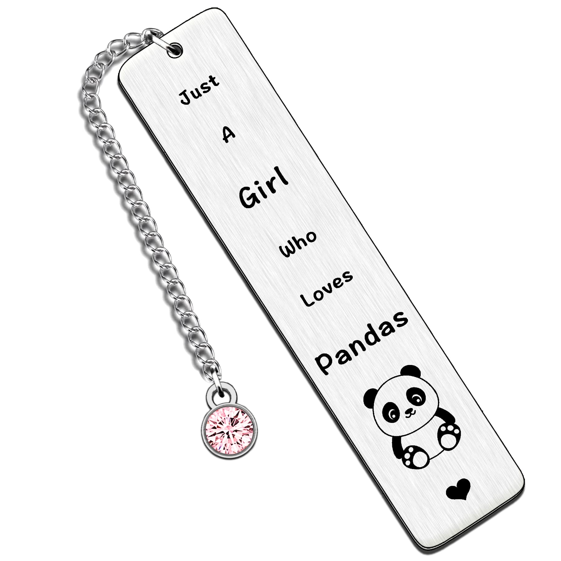 HULALA Panda Bookmark Gifts for Girls Birthday Christmas Presents Friend Panda Lover Just A Girl Who Loves Pandas