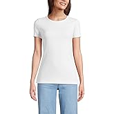 Lands' End Women's Cotton Rib Knit T-Shirt