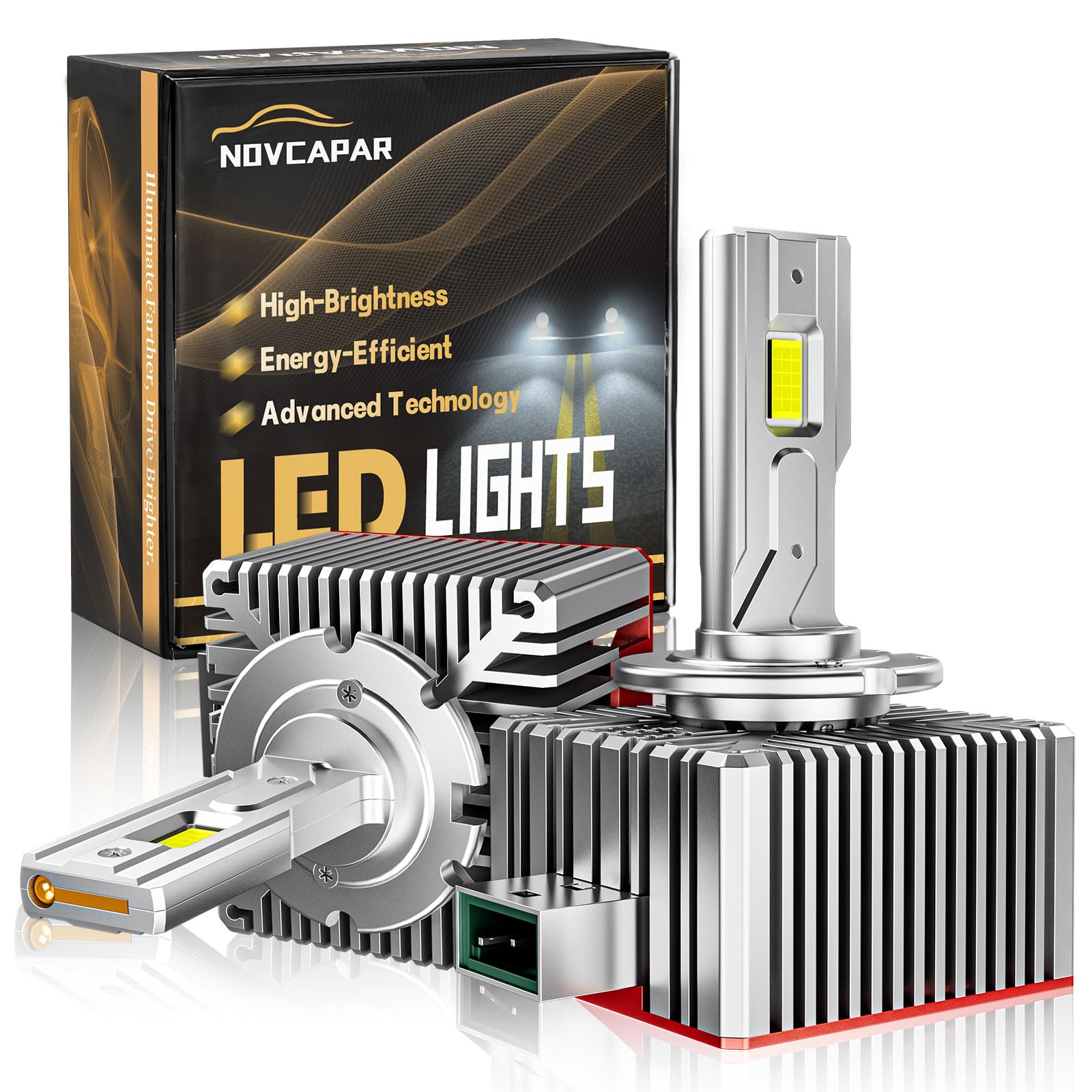 NOVCAPAR D1R D1S LED Bulb,120W High Power,24000LM