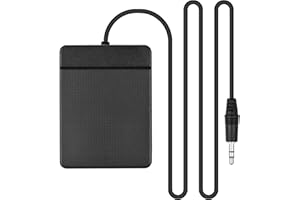 HUIOP 3.5mm Interface Compact Sustain Pedal Universal Single Pedal for Musical Instruments Portable Roll Up Piano Electronic Keyboard Elctronic Roll Up Drum