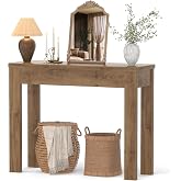 Armocity Small Console Table for Entryway, 32" Farmhouse Narrow Sofa Table | Couch Table Behind Sofa, Entry Way Table for Entrance, Hallway, Living Room, Foyer, Brown Oak