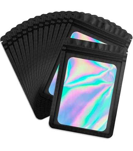 100 Pcs Smell Proof Bags - 4x6 Inches Clear Ziplock Italy