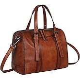 Iswee Genuine Leather Purses for Women Designer Hobo Crossbody Bag Satchel Handbags Top Handle Purses for Travel