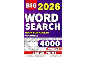 Big Book of Large Print Word Search: Entertaining 4000 Word Puzzle Book for Adults & Seniors