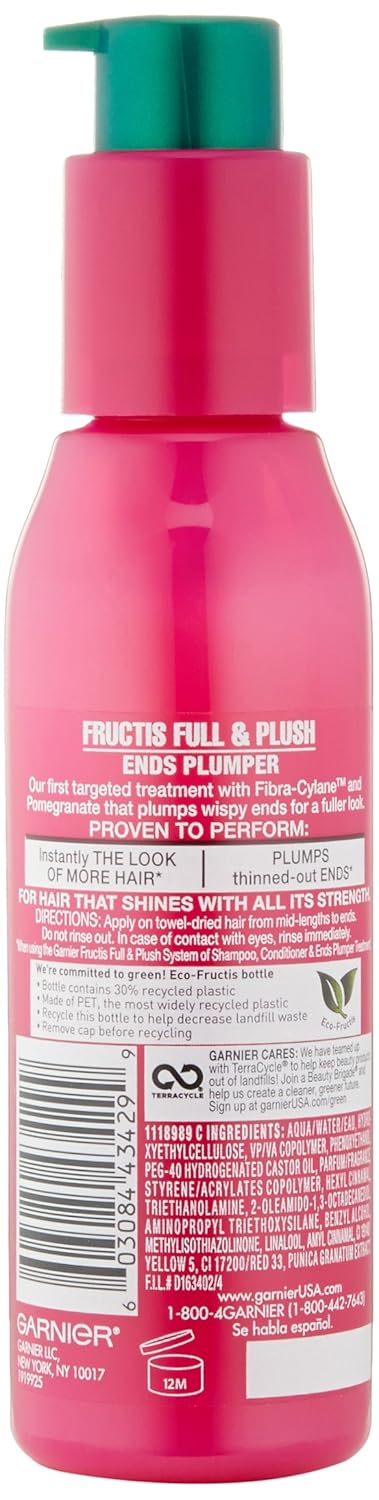 Garnier hair care fructis ends plumper, visibly fuller/thicker ends, 4. Garnier Hair Care Fructis Ends Plumper, Visibly Fuller/Thicker Ends, 4.