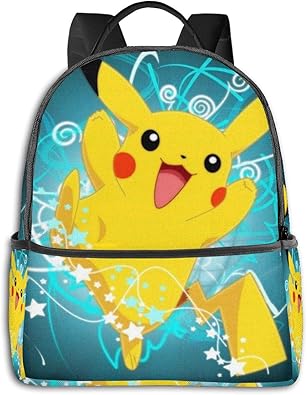 Amazon リュック ポケットモンスター ピカチュウ リュックサック カジュアル バックパック リュックサック 大容量 メンズ レディース おしゃれ アニメ 漫画 全幅 かわいい 萌えグッズ 通勤 通学 男女兼用 学生 出張 旅行 ランドセル シューズ バッグ