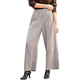 CUPSHE Womens Gingham Palazzo Pants Plaid Wide Leg High Waisted Lounge Pajama Pants Cute Casual Trousers with Pockets