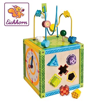 amazon wooden activity cube
