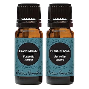 Edens Garden Frankincense Seratta Essential Oil, 100% Pure Therapeutic Grade (Inflammation & Skin Care), 10 ml Value Pack