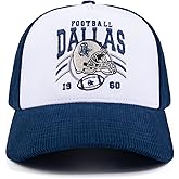 Football Fans Baseball Cap, Adjustable Embroidered Dad Hat for Men and Women, Classic Soft Top Cotton Cap for Sports Games