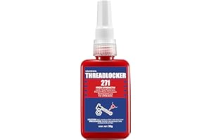 ESKONKE Thread Locker Red 271 - Permanent Threadlocker Metal Glue for Nuts, Bolts, Fasteners High Strength Screw Compound to Prevent Loosening & Corrosion 1.69 Oz/50 ml