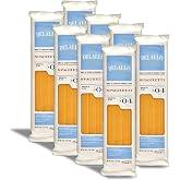 DeLallo Spaghetti Pasta, 1 Pound Bag, 8 Pack, Classic Style, Imported from Italy, Cooks in 9 Minutes, Homemade Recipe, Non-GMO