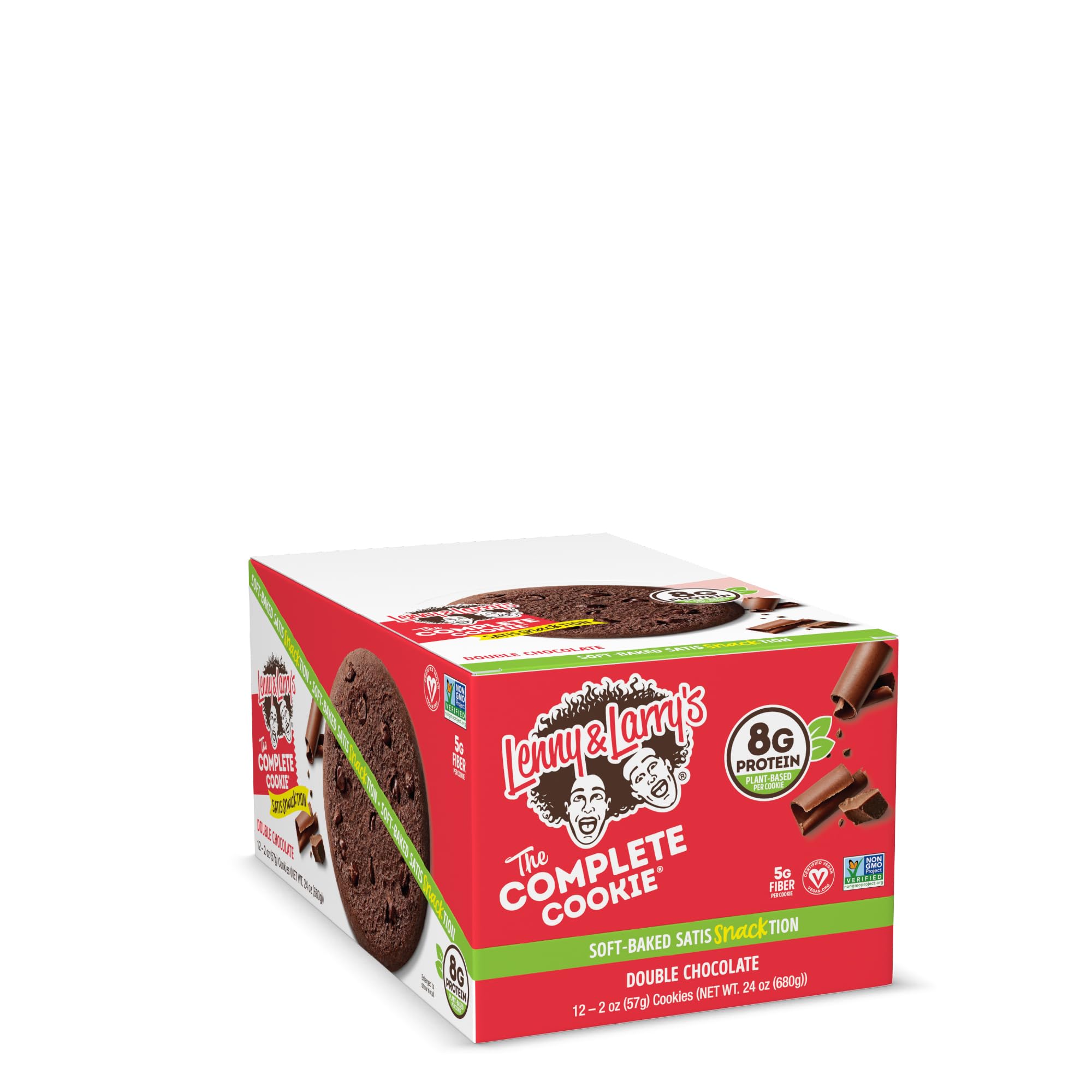 Lenny & Larry's The Complete Cookie, Big Time Brownie, Soft Baked, 8g Plant Protein, Vegan, Non-GMO, 2 Ounce Cookie (Pack of 12)
