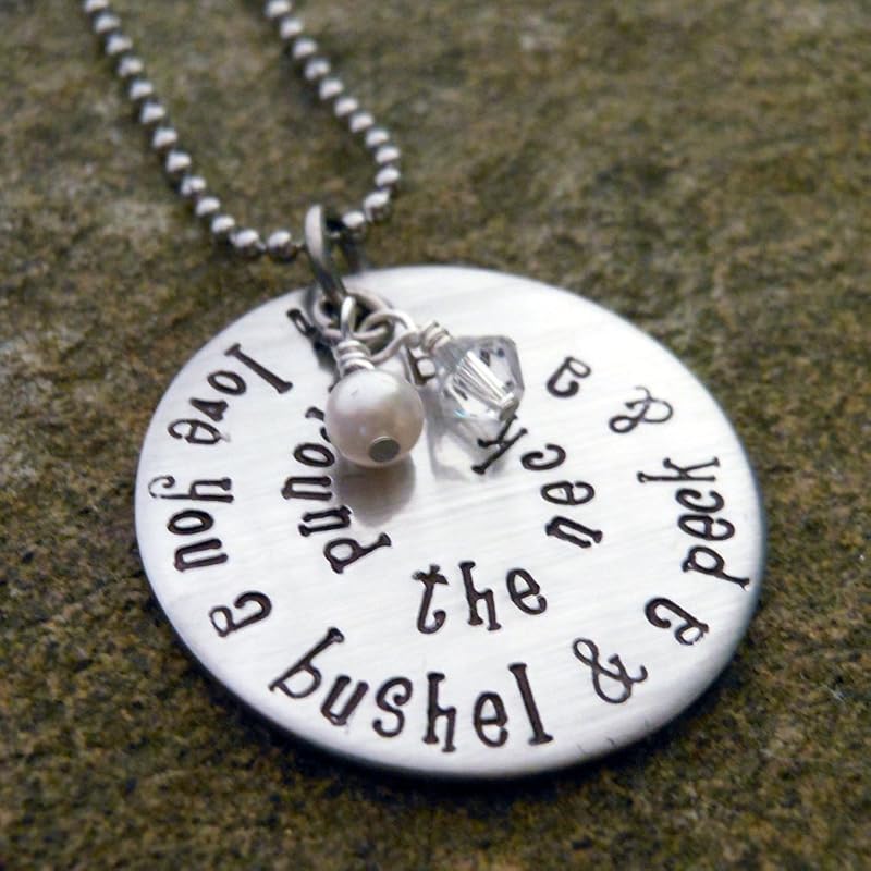 Bushel and a peck Necklace I love you a