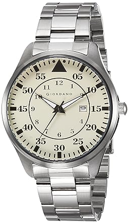 Giordano Analog Off-White Dial Mens Watch - 1771-44