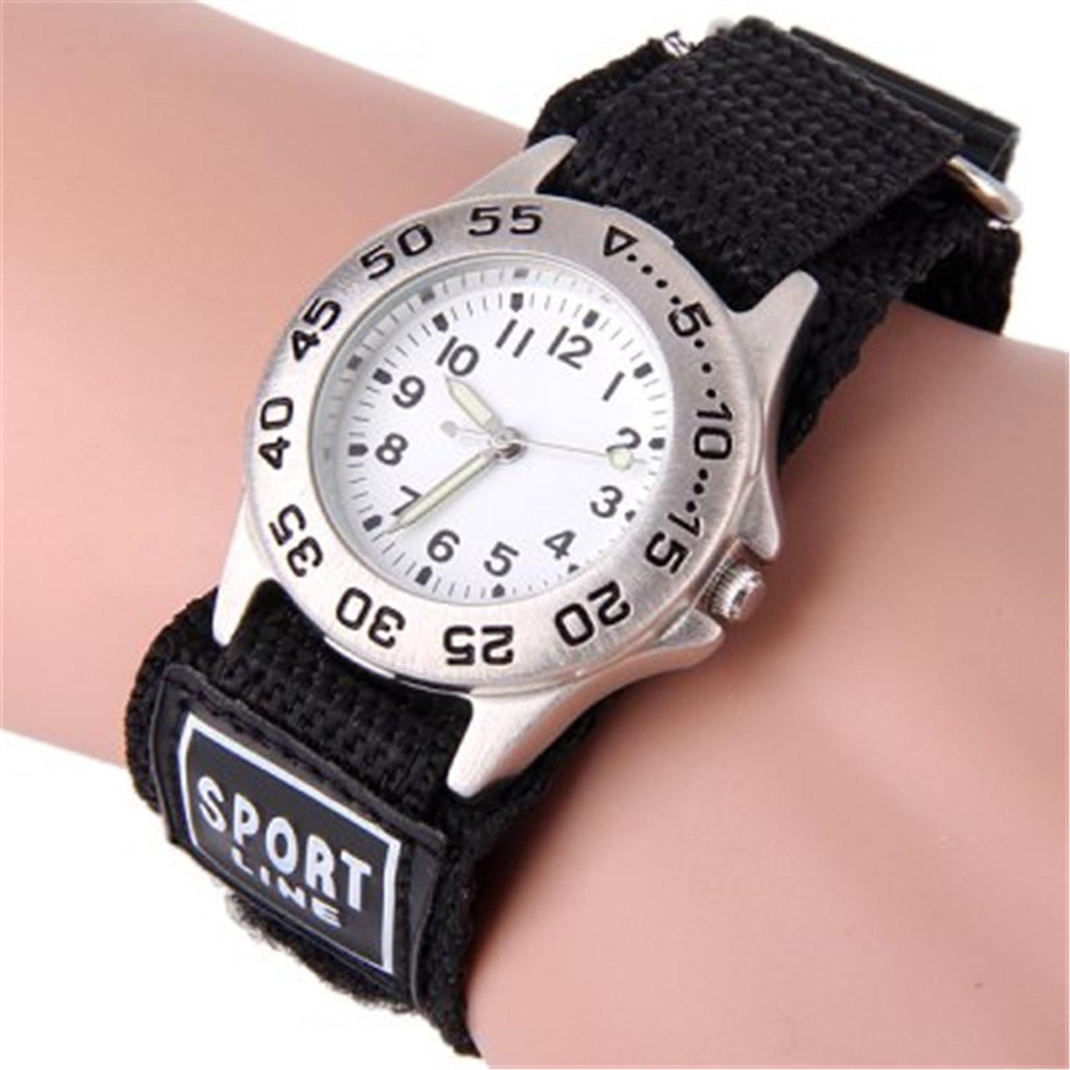 vavna niños deportes reloj luminoso manos Velcro negro correa ...