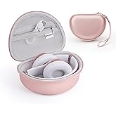 Case for Beats Solo3 /Solo 4 On-Ear Headphones, Portable Travel Hard Shell Storage Bag (Rose Gold)
