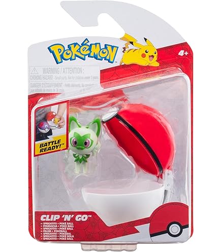 Amazon.com: Pokemon Clip N Go Quaxy with Poke Ball : Toys