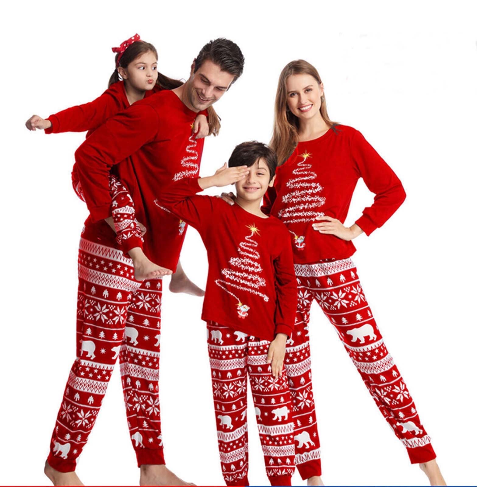 Radmire Matching Christmas Pajamas for Family, XMAS Holiday PJs ...