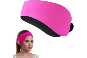KOAIZHSEN Swimming Headband for Kids Adults Adjustable Doctor Recommended Waterproof Swim Ear Band Protection to Keep Water Out and Hold Ear Plugs in-Water for Surfing,Diving,Pool,Showering,and Beach(Pink)