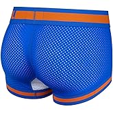 JOCKMAIL Men Mesh Underwear Boxers Trunks Shorts Breathable Crotch Mens Underwear Boxers