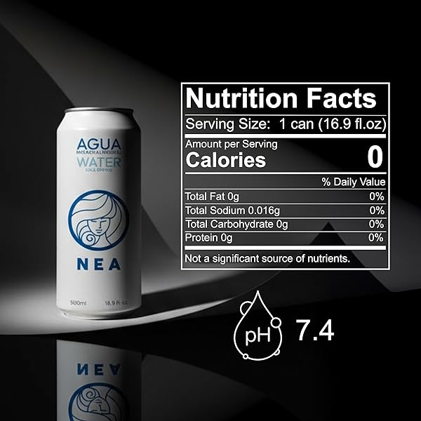 NEA CANNED WATER – AUSTRIAN ALPS SPRING MINERAL CAN WATER IN ALUMINUM CANS – PLASTIC FREE BPA FREE 16.9OZ (1 CASE – PACK OF 12)