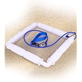 WoodGod Shark Tooth Sifter,Stainless Steel Mesh,Lightweight Floating Sand Sifter for Shark Teeth and Fossil Hunting,Durable with Comfortable Grip and Wrist Strap (White)
