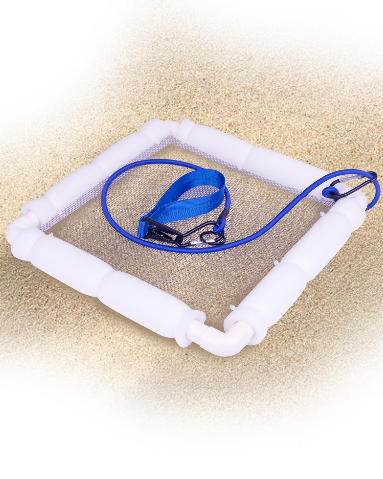 Photo 1 of WodGod Shark Tooth Sifter,Plastics Net,Lightweight Floating Sand Sifter for Shark Teeth and Fossil Hunting, Durable with Comfortable Grip and Wrist Strap