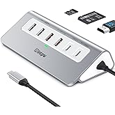 intpw P9 PRO USB C Hub 10Gbps, 9-in-1 USB C Docking Station with 4K@60Hz HDMI, Type-C & 2 Type-A 3.2, 2 USB-A 2.0, PD 100W, SD/TF Port,Aluminum USB Hub for Laptop, iPhone 17 Series, MacBook Air/Pro