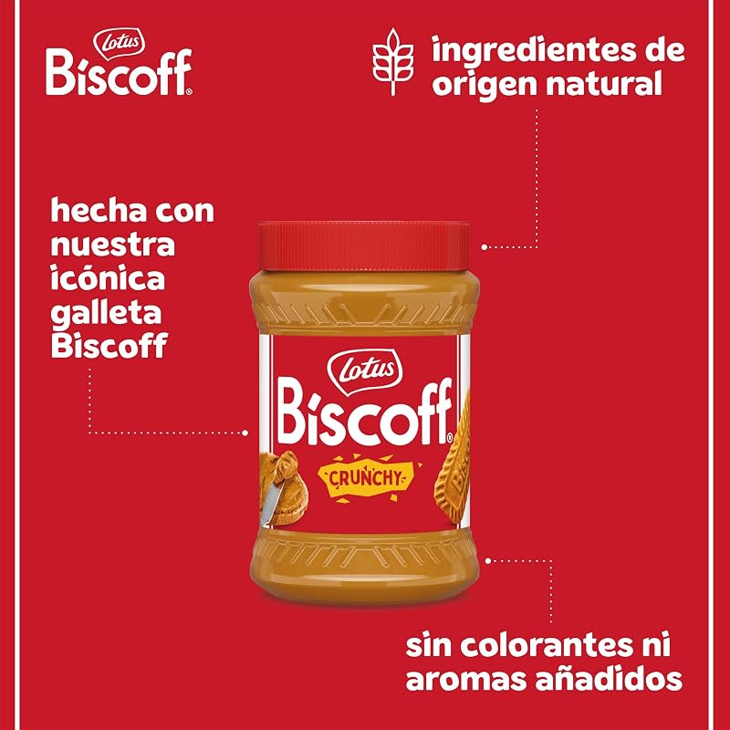 Biscoff lótus biscoff | creme para barrar | crocante | sabor caramelizado original | vegano | sem aromas ou cores artificiais | frasco pet | 380g