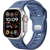 Odbeai Sport Band Compatible with Apple Watch Ultra 2 3/Ultra Band,Compatible with Apple Watch Bands for Men 49mm 46mm 45mm 44mm 42mm,Waterproof Silicone Strap for iWatch Bands All Series SE 11 10 9-1