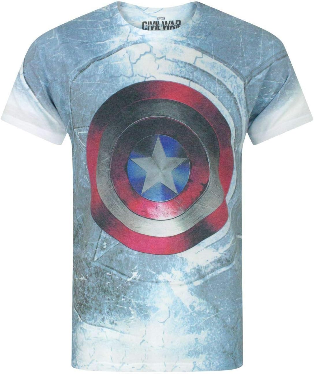 Captain America Civil War Shield Sublimation Men's T-Shirt