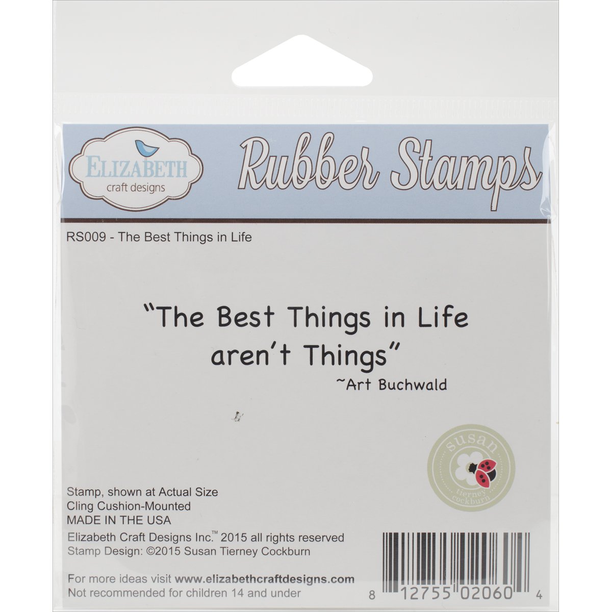 Elizabeth Craft Designs Stamps, Acrylic, rubber, Red, Medium