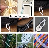 Qrity 200pk 3.6mm x 250mm White Nylon Cable Ties Self-Locking Zip Wraps view 10