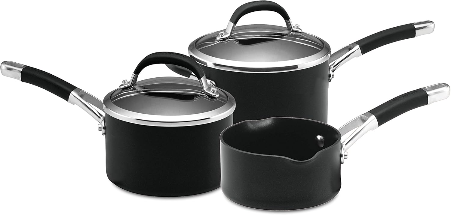 Circulon Premier Professional Saucepans Set of 3 Lifetime Guarantee