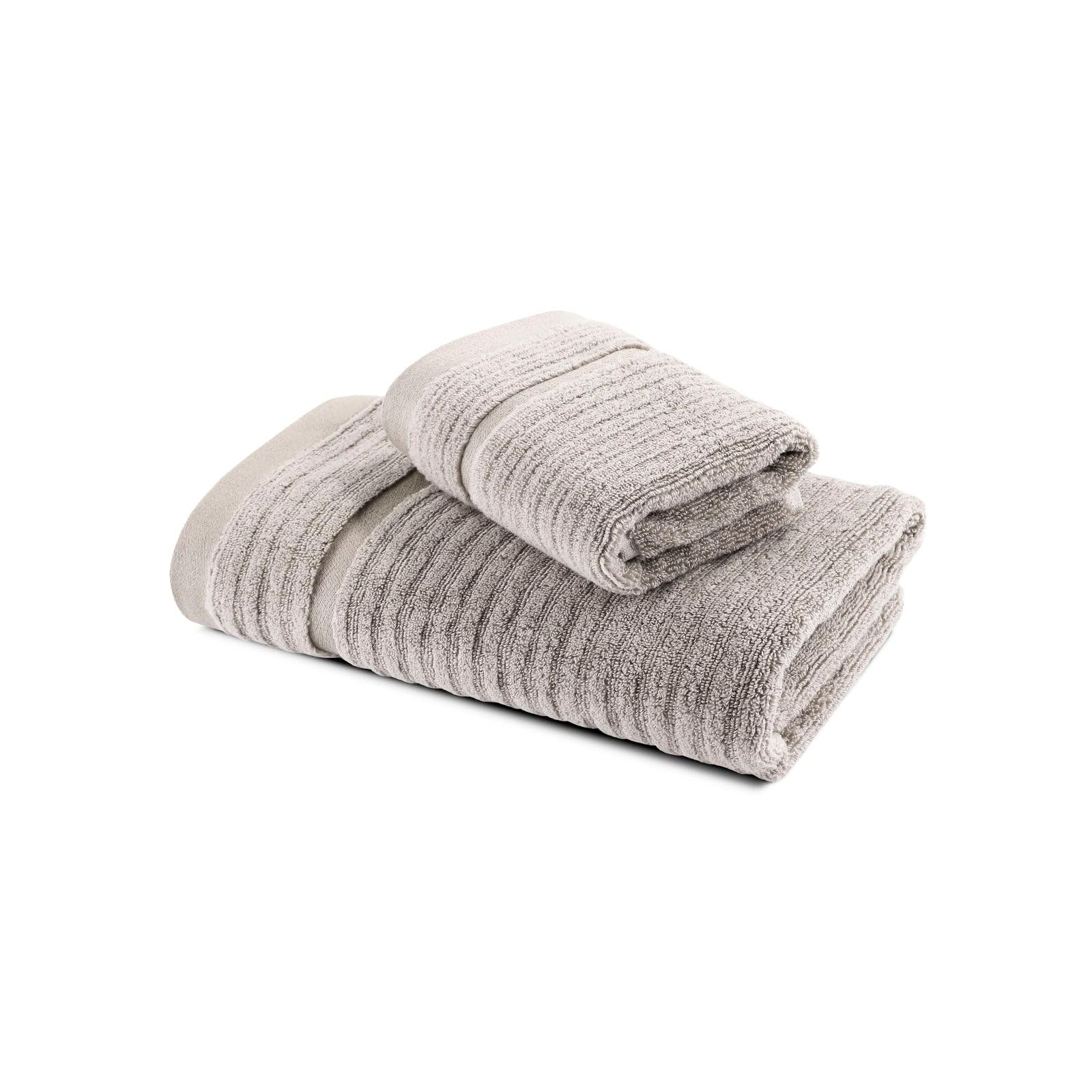 Caleffi Stripe Guest Towel, Cotton, Natural, Standard, 73858