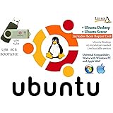 Linux Ubuntu 17.04 Desktop Server 32bit 64bit with Boot Repair Disk 64bit - Linux / Windows Repair Utility Multiboot Install Bootable Boot USB Flash Thumb Drive