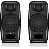IK Multimedia iLoud Micro Monitor 50 watt Portable Wireless Bluetooth Studio Reference Monitors, Dual Speakers for Music Production, Mixing, Mastering, Composing, producing and DJs