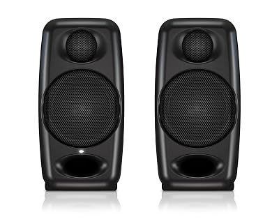 IK Multimedia iLoud Micro Monitor 50 watt Portable Wireless Bluetooth Studio Reference Monitors, Dual Speakers for Music Production, Mixing, Mastering, Composing, producing and DJs