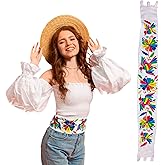 Cuitáxi Traditional Embroidered Mexican belt for women adjustable
