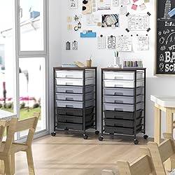 SYKIARIOL Rolling Cart with Drawers,Utility Cart